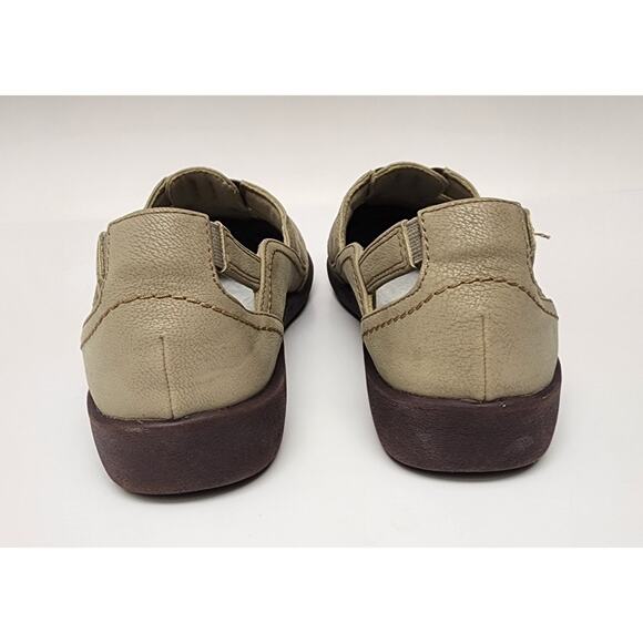 Clarks Cloudsteppers Sillian Stork Fisherman Sand Tan Flat Shoes Size 10M - Picture 10 of 13